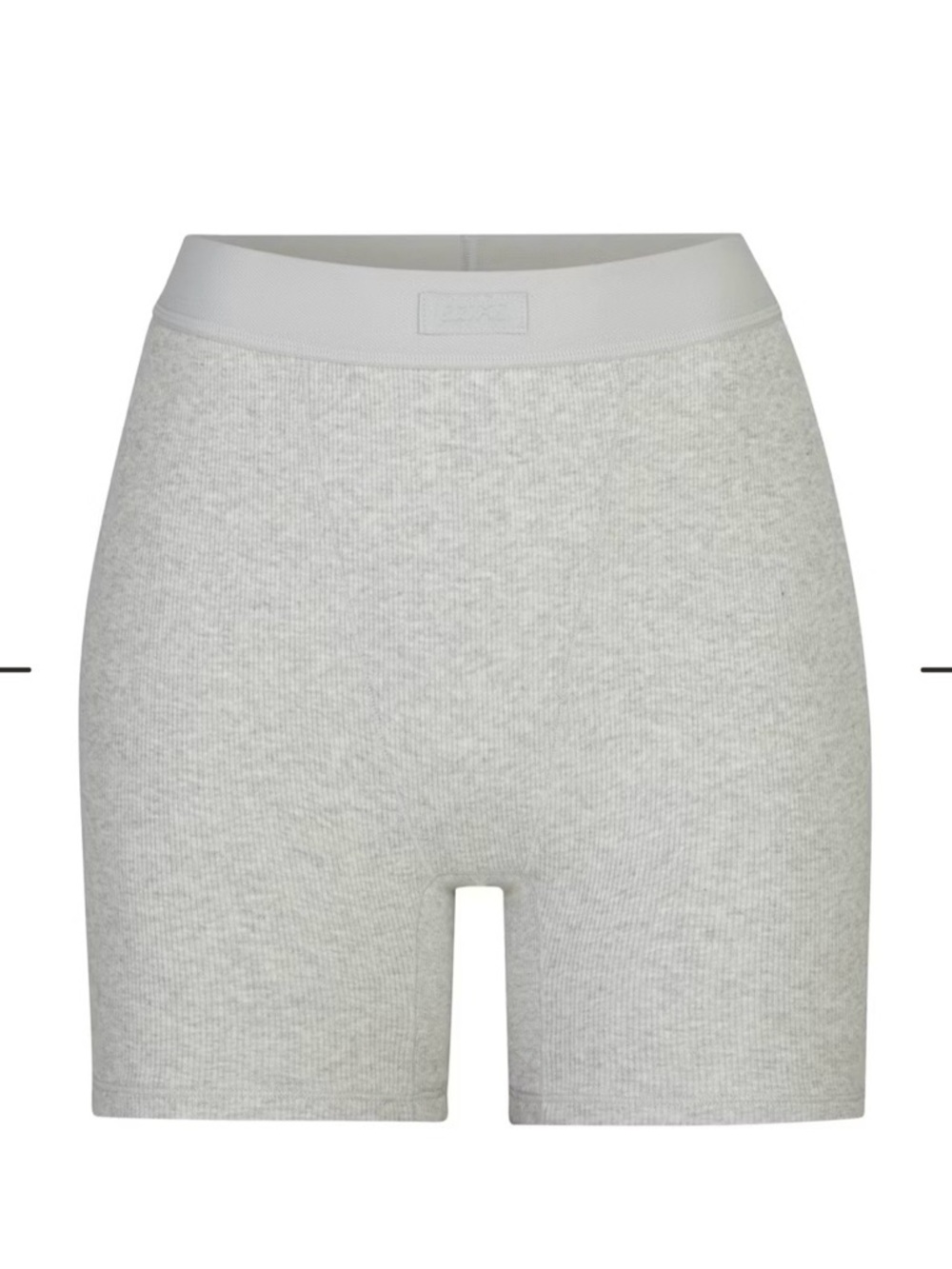 SKIMS soft High-Waist Bike Shorts - Light Gray